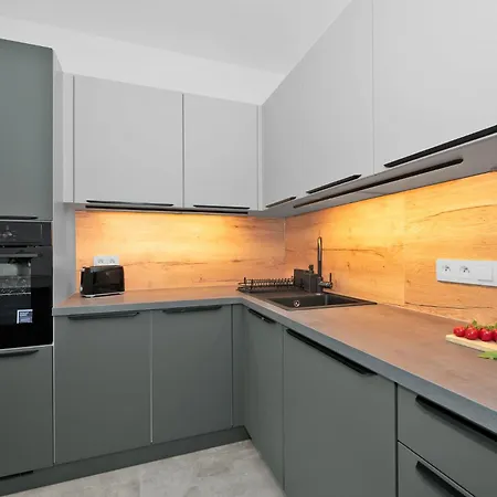 Fully Equipped Apartments With Terraces, Free Garage Parking, Netflix & Ac - By Apartmany Slapanice Cz Exterior photo