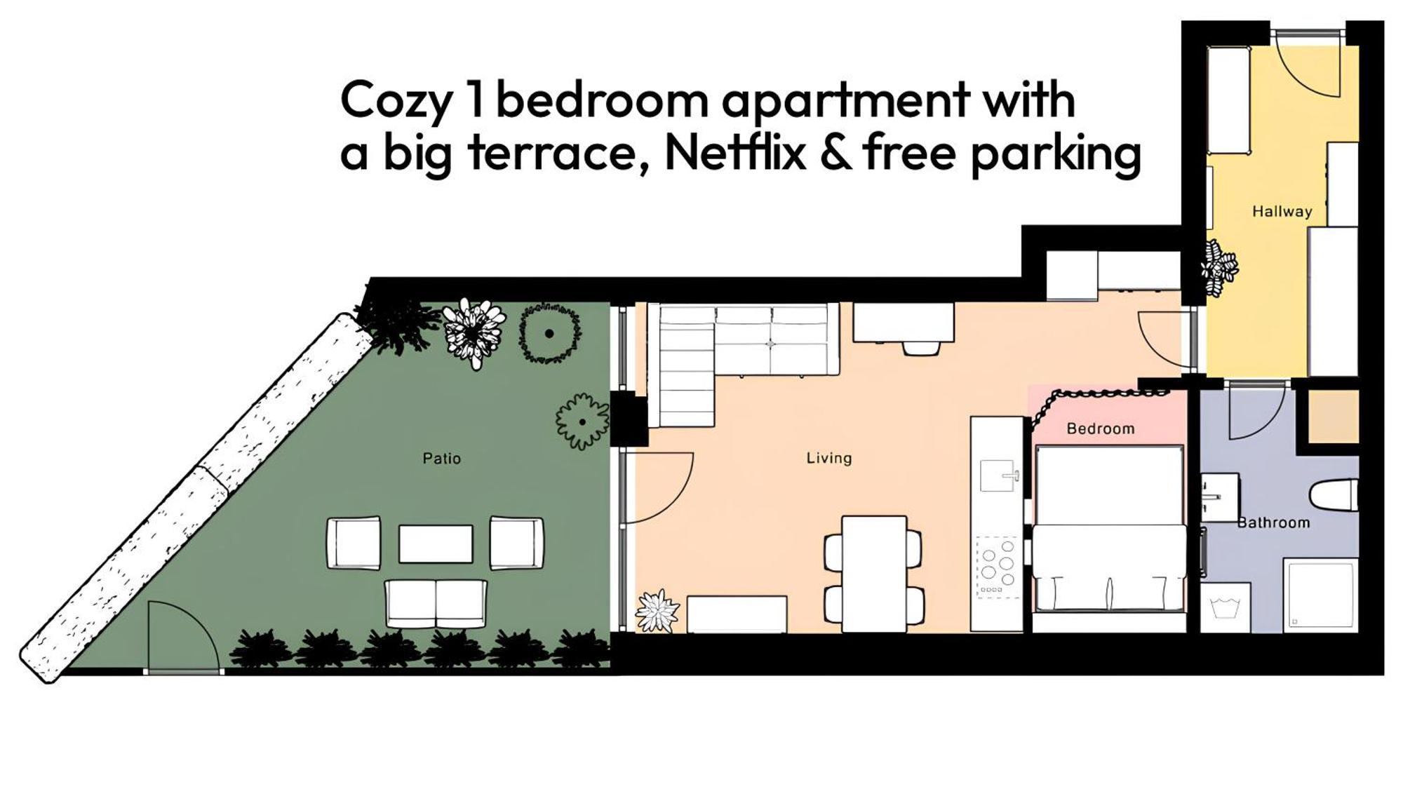 Fully Equipped With Terraces, Free Garage Parking, Netflix & Ac - By Cz * Slapanice